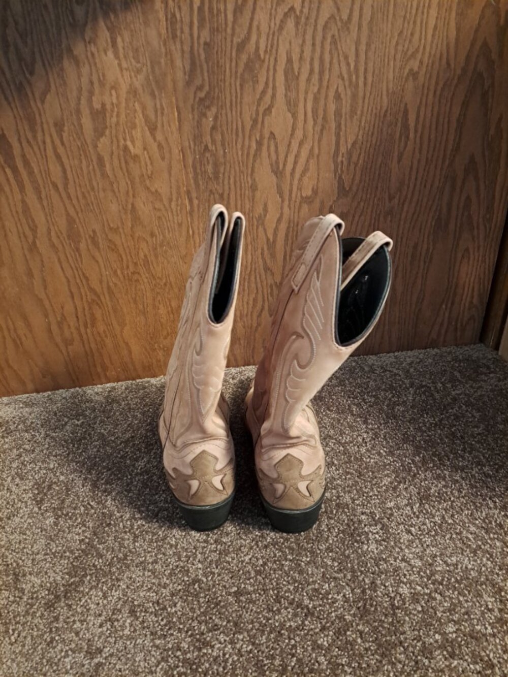Vintage WRANGLER RB889 W.B. Masterson Special Edition Leather Cowboy Boots - Picture 5 of 10